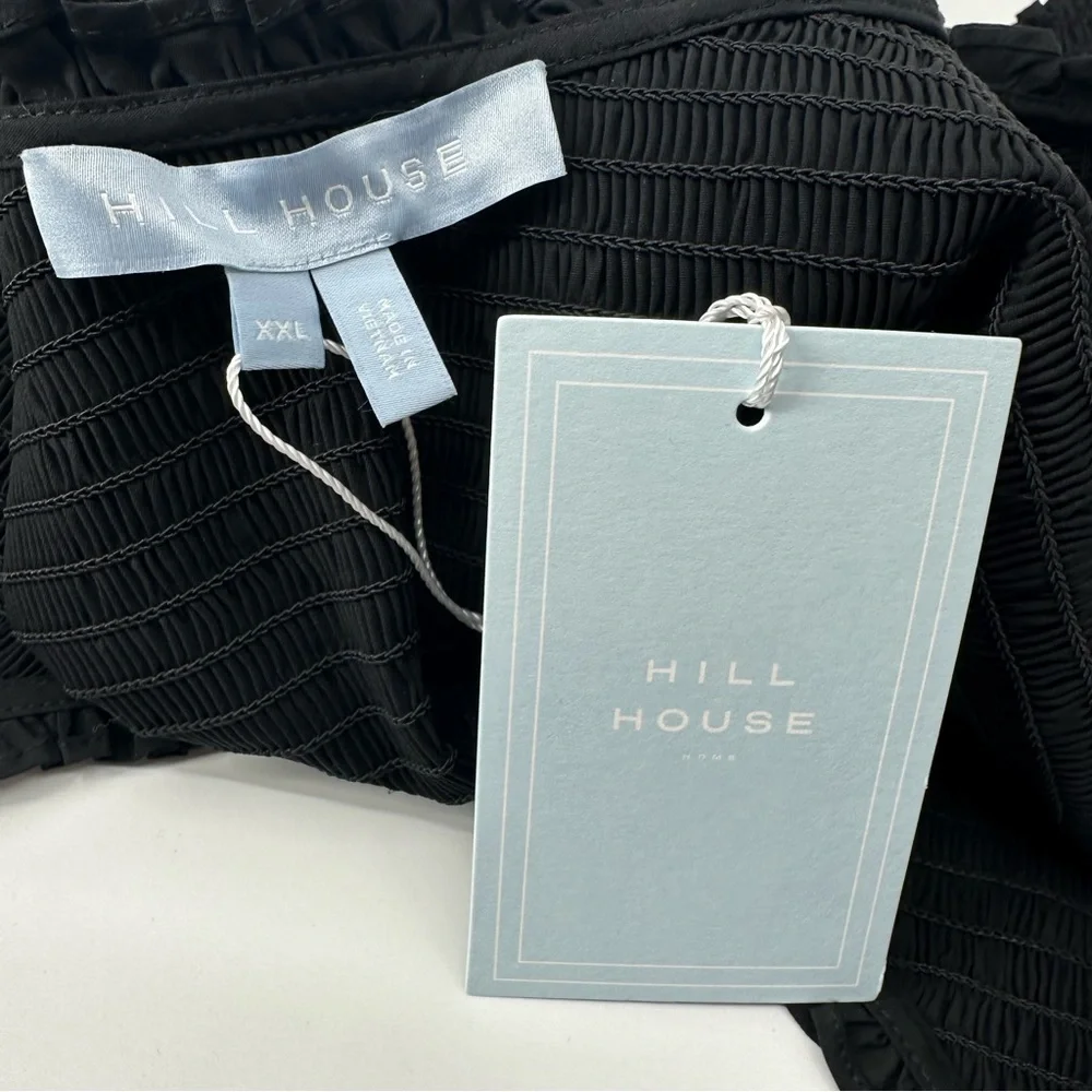 Hill House The Aiko Nap Top Black Smocked XXL New with Tags - Picture 11 of 14